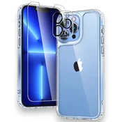 Komplet ovitek Tauri Classic + zaščitno steklo + zaščita za kamero za iPhone 13 Pro