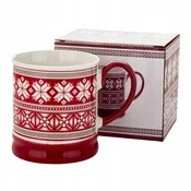 Božična skodelica za pulover iz porcelana 480 ml v darilni škatli