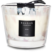 Baobab Pearls White mirisna svijeca 10 cm