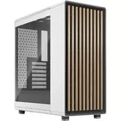 Fractal Design North Chalk White TG Clear - Tempered Glass
