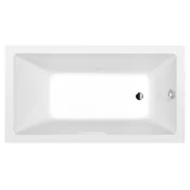 POLYSAN Elegantna Prostorna Pravokotna Kopalna Kad NOEMI 150x80x39 cm, Bela