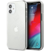 Guess iPhone 12 mini 5,4 Transparent hardcase 4G 3D Pattern Collection (GUHCP12S3D4GTR)