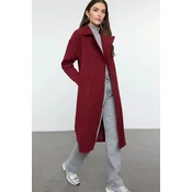 Trendyol Prehoden plašč bordo