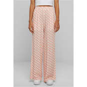 Womens Viscose Resort Pants - Pink