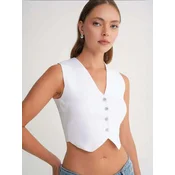 MixRay Top Strickoberteile bela