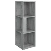 Vidaxl Kotna omarica siva sonoma 33x33x100 cm inženirski les
