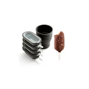 Modelček za sladoled, set 4 kosov, rjava, silikon, Lékué