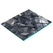 shumee Trpežna in elegantna steklena kuhinjska deska z abstraktnim vzorcem 60x52 cm