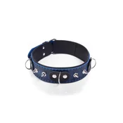 Gardj Europe Ovratnica – Collar Crazy Horse Blue, majhna