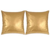 vidaXL Set jastuka od PU kože 2 kom 60x60 cm boje zlata