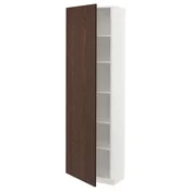 METOD Visoki element s policama, bela/Sinarp smeda, 60x37x200 cm