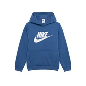 Nike K NSW CLUB FLC HDY HBR, djeciji pulover, plava FD2988