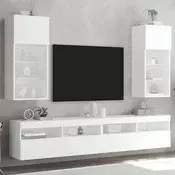 TV ormarici s LED svjetlima 2 kom bijeli 40,5 x 30 x 90 cm