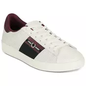 Fred Perry Spencer Perf Leather/Branded Tape Bela