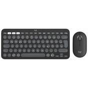 Logitech Bežicna tastatura Pebble2 Combo for Mac, Bluetooth, Siva