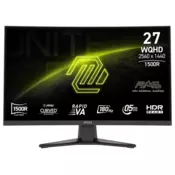 Zaslon MSI MAG 275CQF E18/27/WQHD/Rapid VA/180Hz/0.5ms (GtG)/ukrivljen/črn