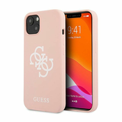 Guess Guess Silikonski ovitek 4G Big Logo - iPhone 13 mini (roza)