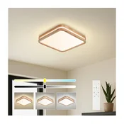 Brilagi - LED prigušiva svetiljka MOLINA SQUARE LED/48W/230V hrast 40x40 cm + daljinski upravljac