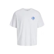 Jack & Jones Junior Majica JORVacation  modra / bela