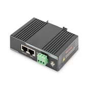 Industrial Gigabit PoE+ Injector 802.3at 60W power output, DIN rail and wall mount design,