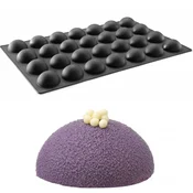Hendi Silikonska forma za praline, mousse in pecivo 600 x 395 mm - polkrog