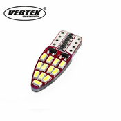 Canbus LED žarulje 24smd 3014 t10e w5w strana bijela 12v amio-01285