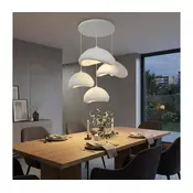 Brilagi - Luster na sajli WABI SABI 4xE27/40W/230V, precnik 90 cm, bela
