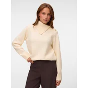 VERO MODA Pulover VMHAZEL šampanjec