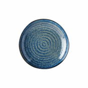 Moder keramičen krožnik MIJ Indigo, o 23 cm
