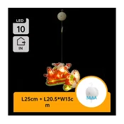 Aigostar - LED božicna dekoracija LED/3xAAA božicni avion 17cm
