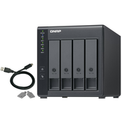 4-Bay QNAP TR-004 - 2.5/3.5 inch - Serial ATA II - 0,1,5,10,JBOD - 3.2 Gen 1 (3.1 Gen 1) - USB Type-C enclosure