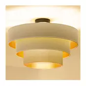 Brilagi - Plafonski luster LUNETA 1xE27/60W/230V precnik 40 cm krem/zlatna