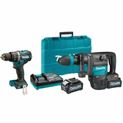 MAKITA Akumulatorski set SDS-plus bušilica-cekic HM001GM201+ bušilica - odvrtac HP002GZ (HM001GM201+HP002GZ)