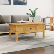 vidaXL Klubska mizica mehiška borovina Corona Range 100x60x45 cm