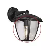 Zamensko staklo za zidno svetilo, luster i lampu LUNA E27, prozirno