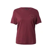 VERO MODA Majica VMFIE merlot