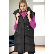 Z9743 DEWBERRY WOMENS VEST-BLACK