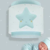 Dalber viseča svetilka BABY DREAMS, modra - otroška soba - svetlo modra, bela - Plastika