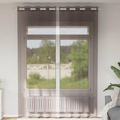 Voile zavjese s ušicama 2 kom smede 140x260 cm