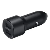SAMSUNG punjac za automobil s 2 USB prikljucka, 15 W, brzo punjenje, CRN EP-L1100NBEGWW