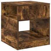 Vidaxl Stranska miza Dimljeni oreh 40,5 x 40 x 45 cm Konstruiran les