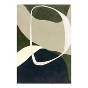 Zelena ročno tkana volnena preproga 200x300 cm Matrix – Asiatic Carpets