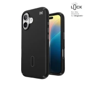 shumee Speck Presidio2 Pro ClickLock & MagSafe - ovitek za iPhone 16 (črn / skrilasto siv / bel)