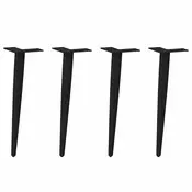 Vidaxl vidaXL Noge za klubsko mizico, 4 kosi, črne, 42–43 cm, jeklo