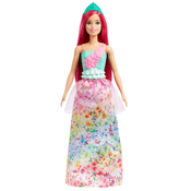 Mattel Barbie Čarobna princeza s ružičastom kosom i zelenom krunom HGR13