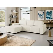 Kutna garnitura Stonecrest 105 (Sierra 741) Svijetlo smeda, Funzione di sonnoPodrucje za spavanje, Scatola da lettoKutija za posteljinu, 258x168x85cm