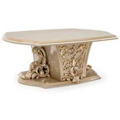 Casa Padrino luxury baroque coffee table gray/gold - Handmade solid wood living room table in baroque style - Living room furniture in baroque style - Baroque furniture