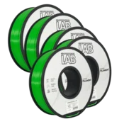 Professional Lab 5x ABS Zelena Filament 1.75mm - Professional Lab ABS+ za 3D Tisk (1kg Kolut)