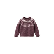 MANGO KIDS Pulover MAX vinsko rdeča / bela