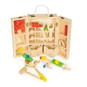 Leseno orodje v škatli za delavnice, XXL set ECOTOYS